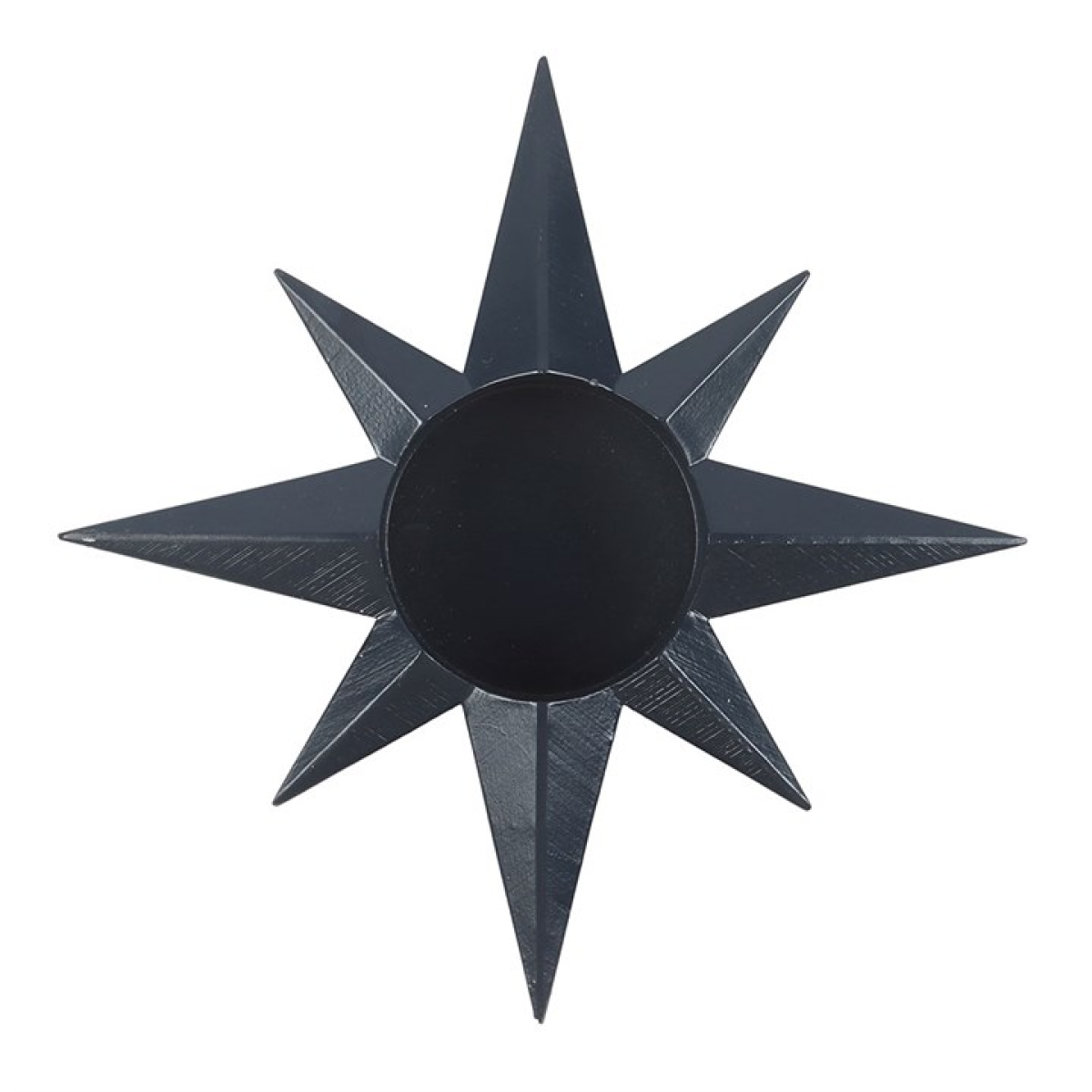 Navy blue star shaped tealight candle holder