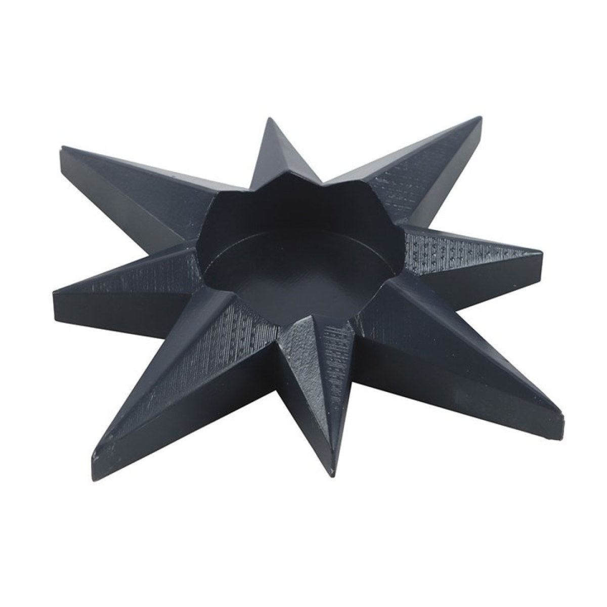 Navy blue star shaped tealight candle holder