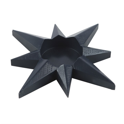 Navy blue star shaped tealight candle holder
