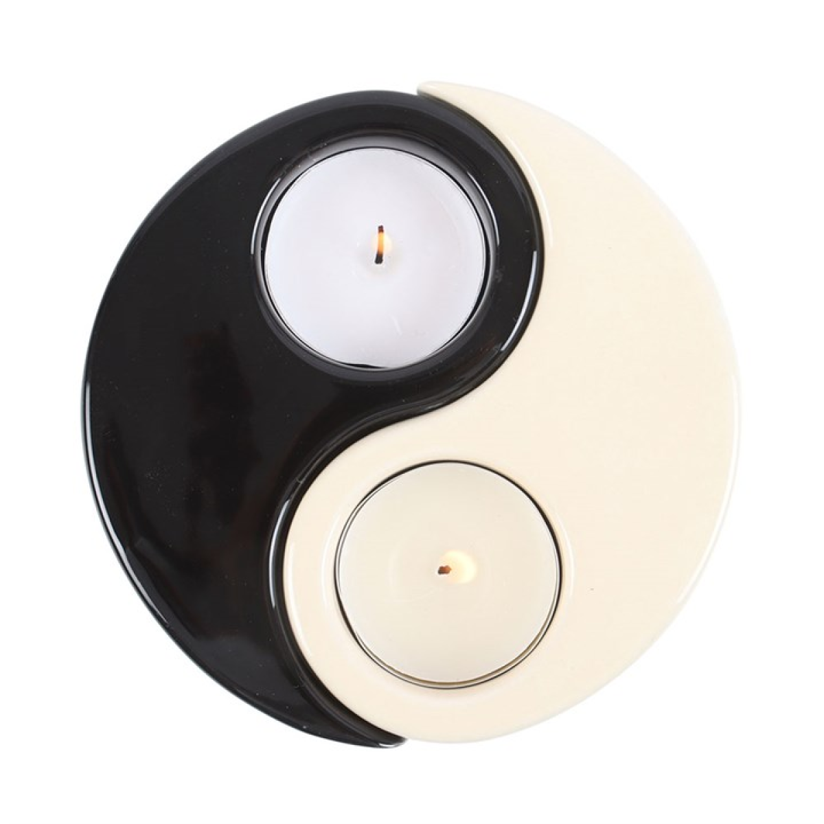 Yin & Yang design candle holder 