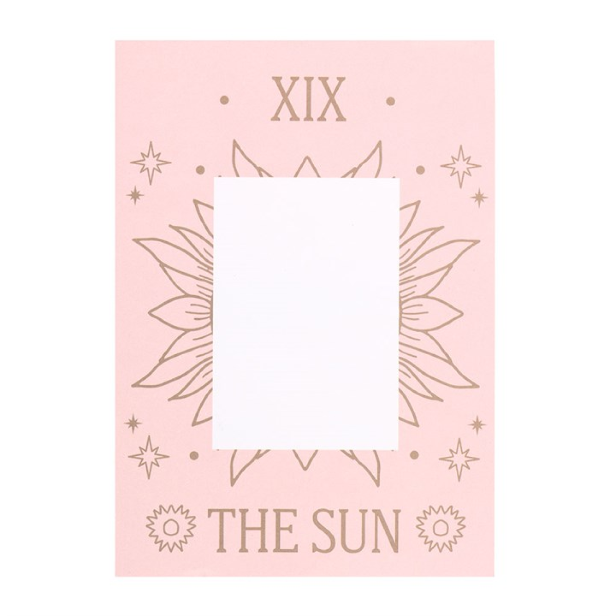 Envelopes with 'The Sun' text and decorative elements on a pink background