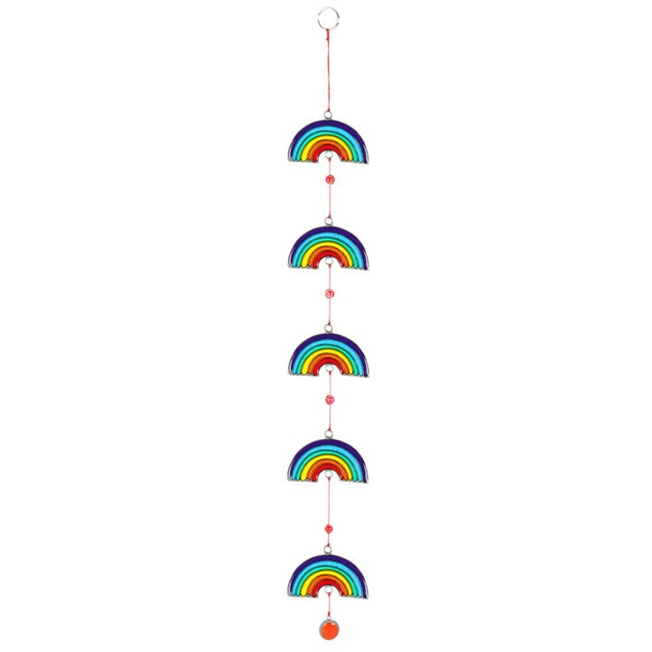 rainbow suncatcher on a white background
