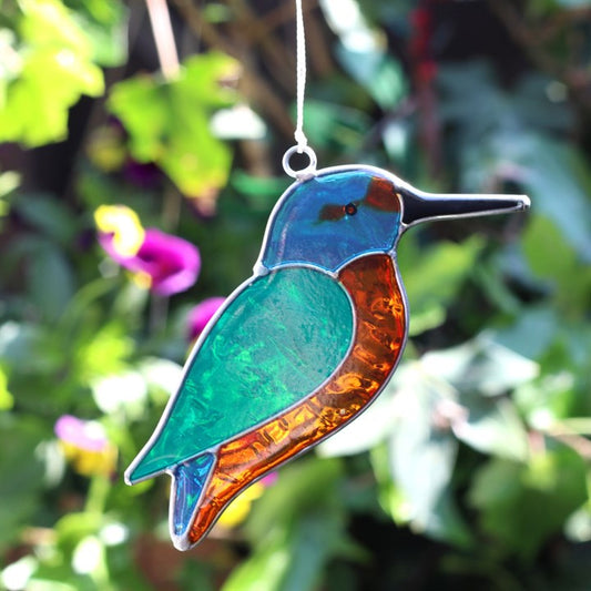 Kingfisher shaped suncatcher